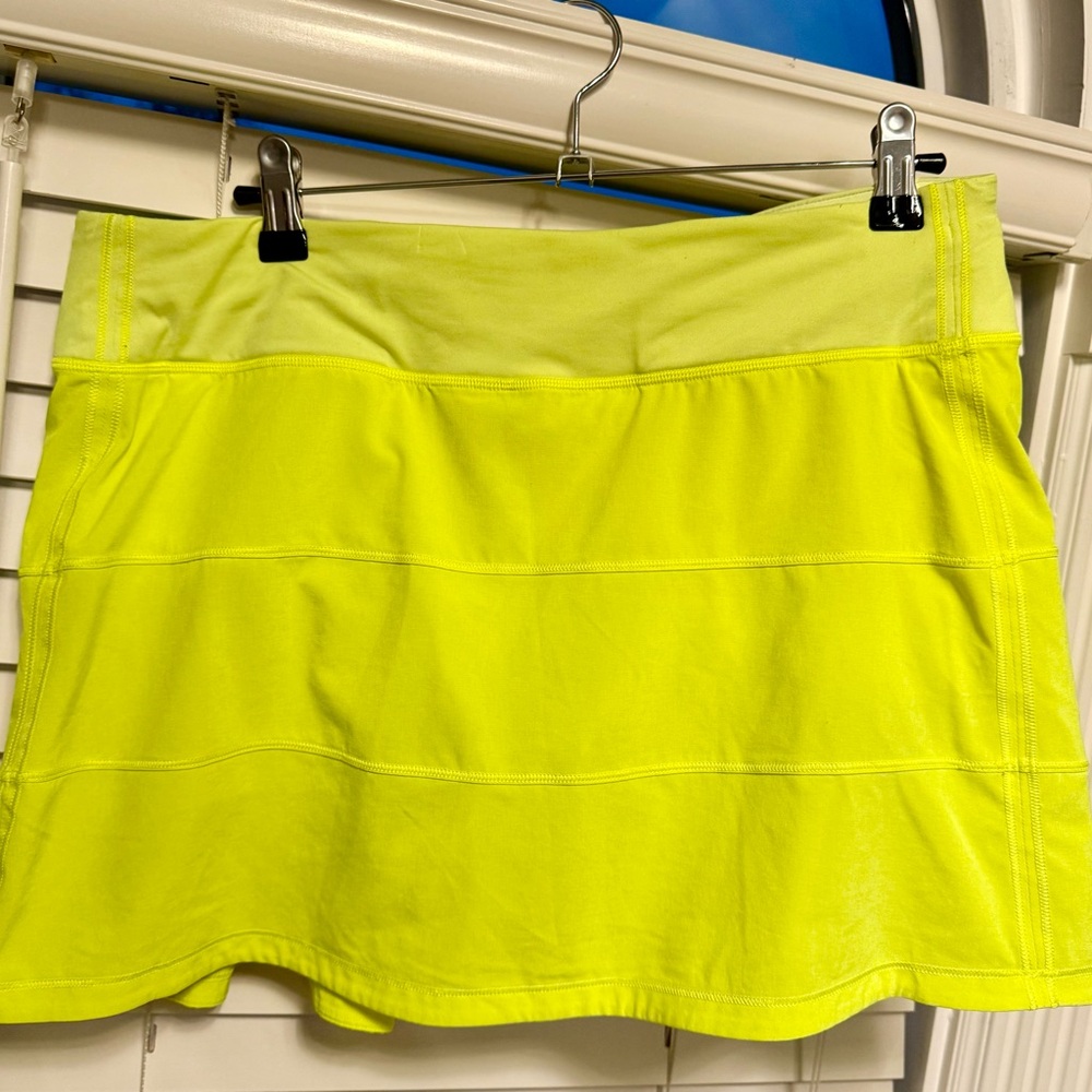 Bright Yellow Lululemon Skirt
